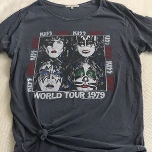 Junk food kiss band tee